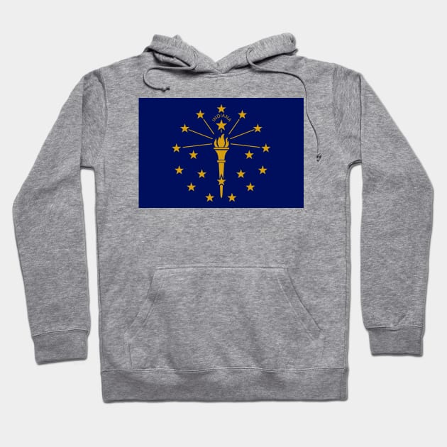 Flag of Indiana Hoodie by brigadeiro